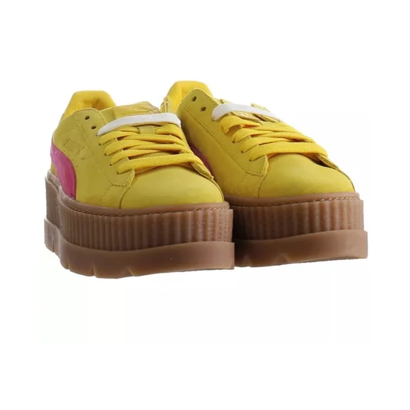 Puma Fenty by Rihanna Cleated Creeper Suede Lemon 366268-03 Women's Size 7.5 - Picture 2 of 14